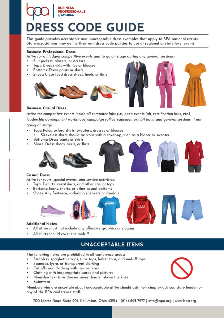 BPA Dress Code Guide