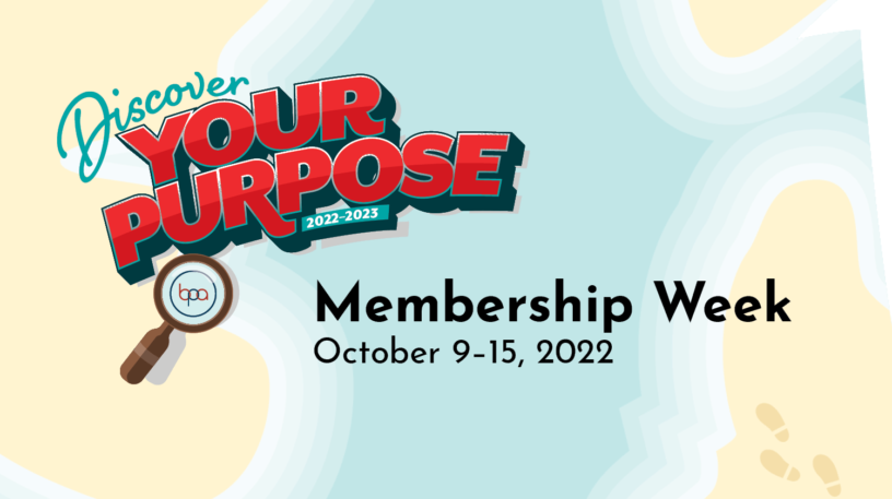 "Discover Your Purpose" Membership Week, Oct 9-15, 2022
