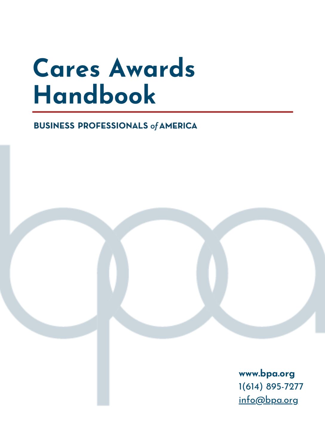 2026-2027 BPA Cares Handbook